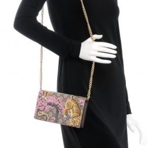 GUCCI GG Supreme Monogram Bengal Chain Wallet EXCELLENT CONDITION